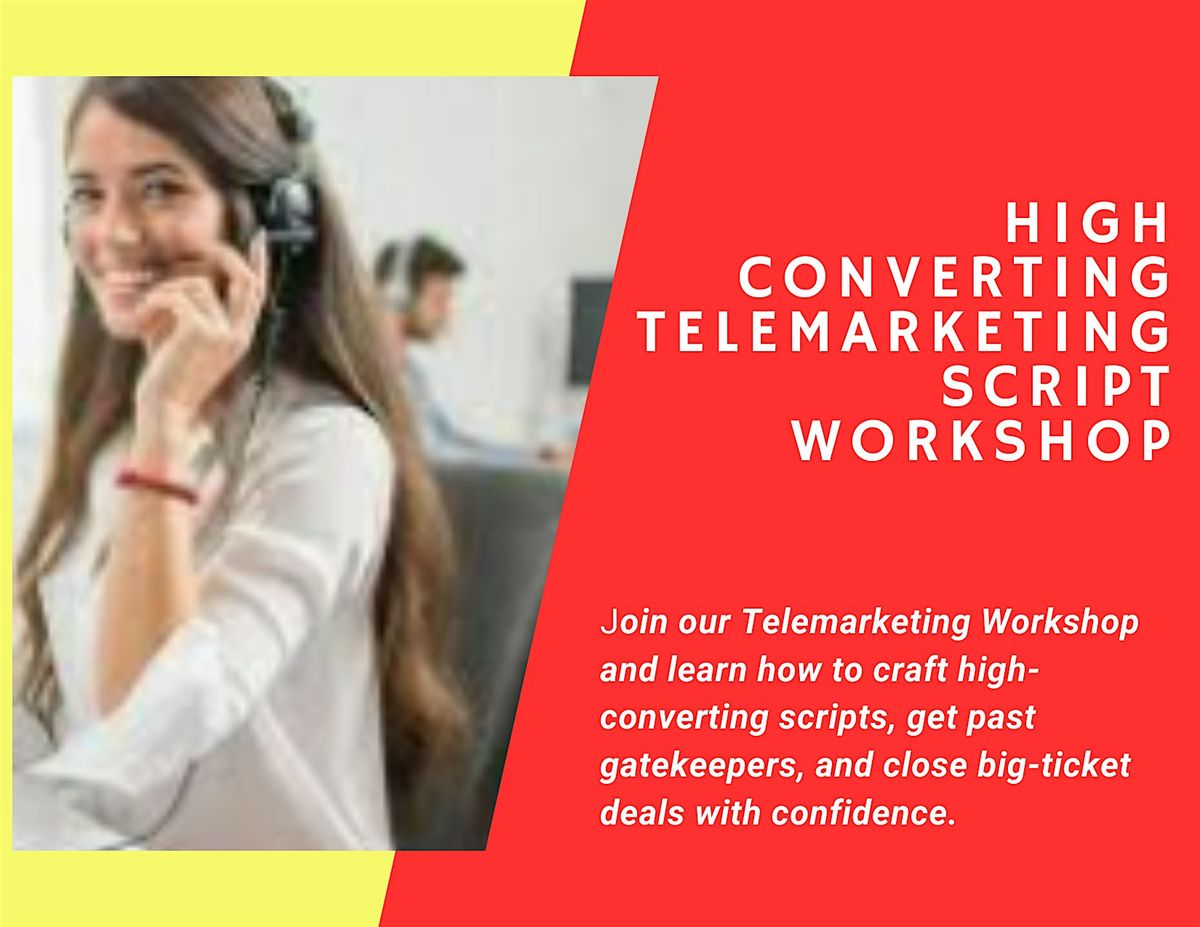 Live Online High-Converting Telemarketing Script Training