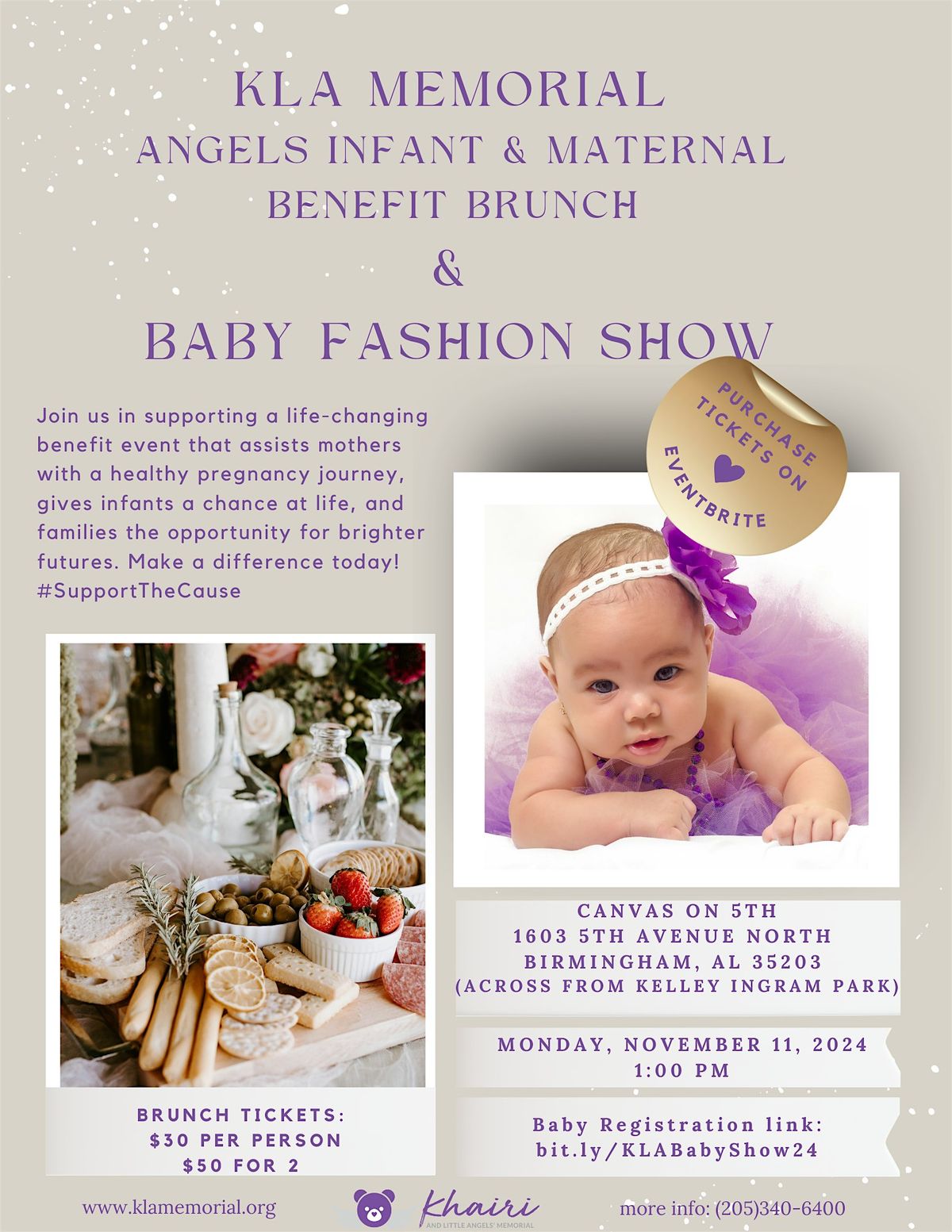 KLA Infant and Maternal Benefit Brunch with Baby Fashion Show