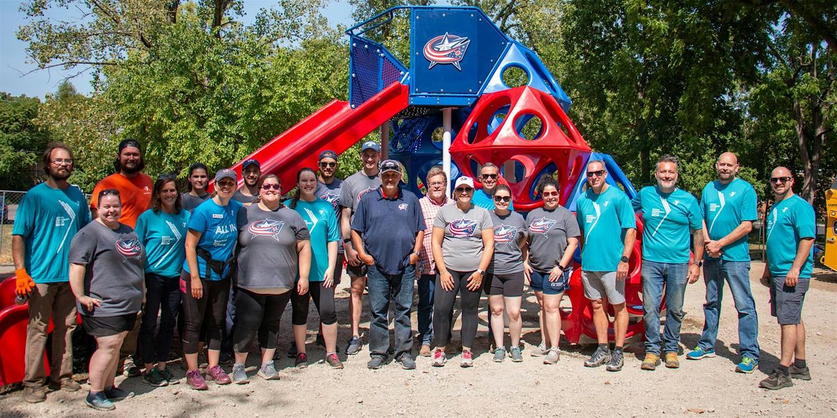 Ribbon Cutting Celebration: Columbus Blue Jackets Playground at the Eldon & Elsie Ward Family YMCA