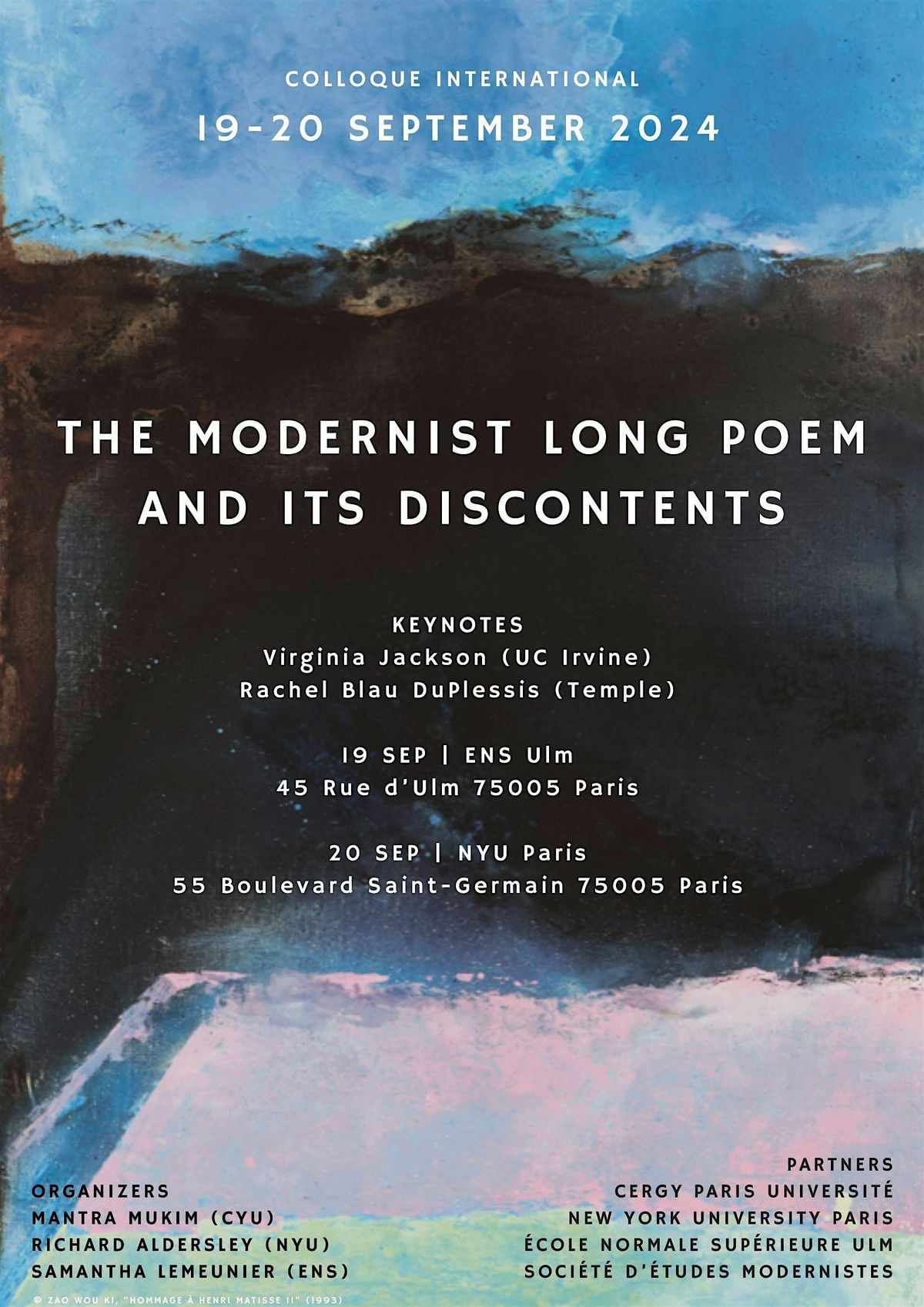 The Modernist Long Poem and Its Discontents