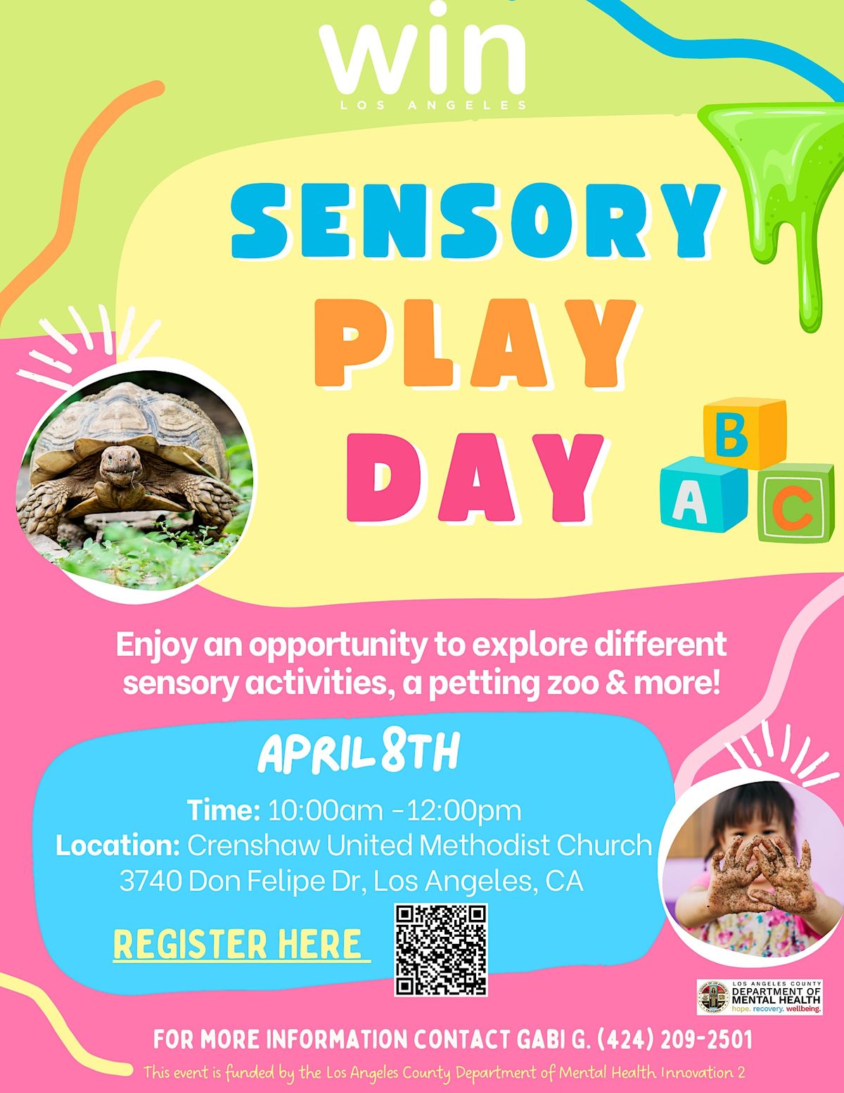 WIN\u2019s Sensory Play Day \/ D\u00eda de Juego Sensorial de WIN