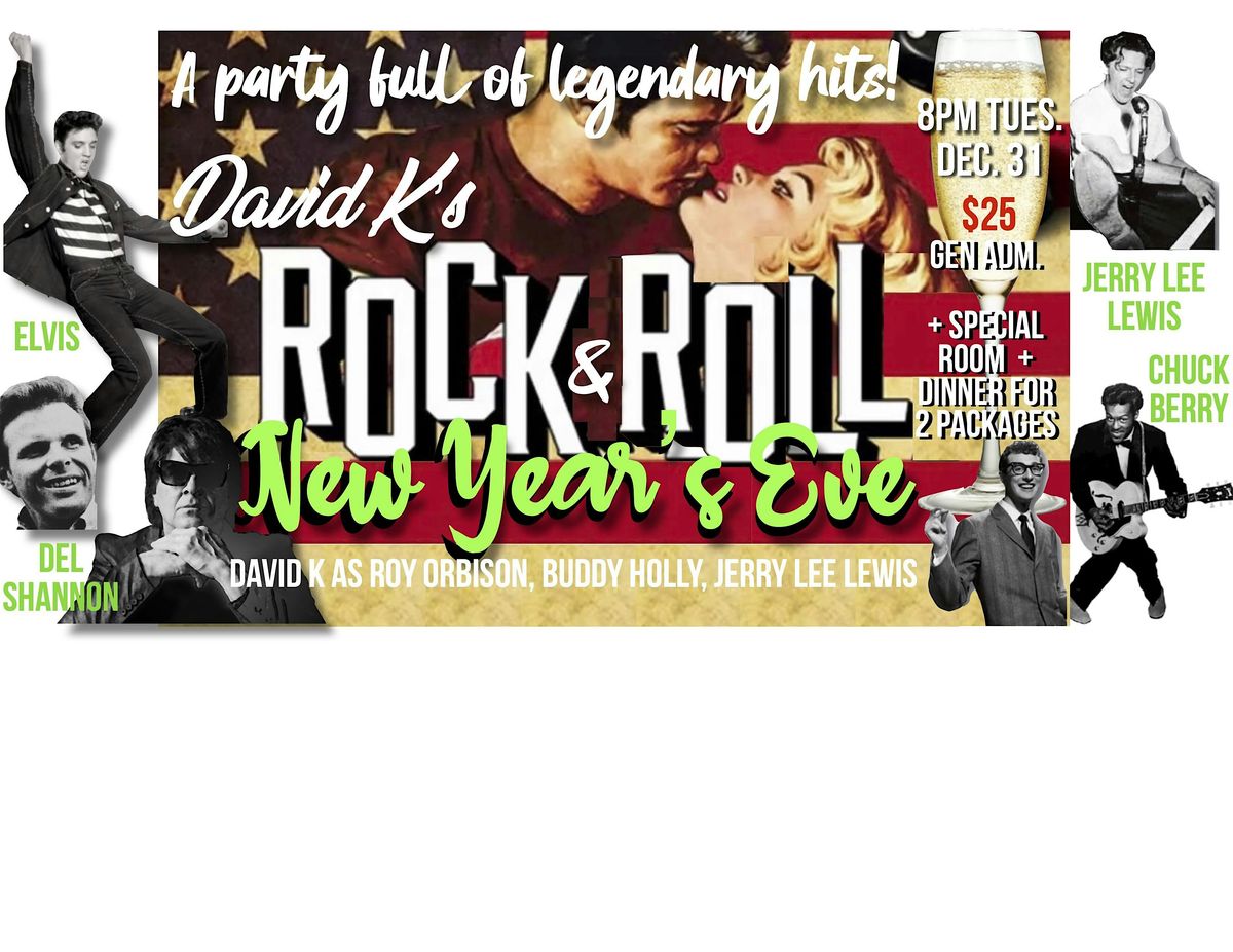 DAVID K'S Rock & Roll New Year's Eve at HOTEL MEAD RESORT & CONVENTION CTR.