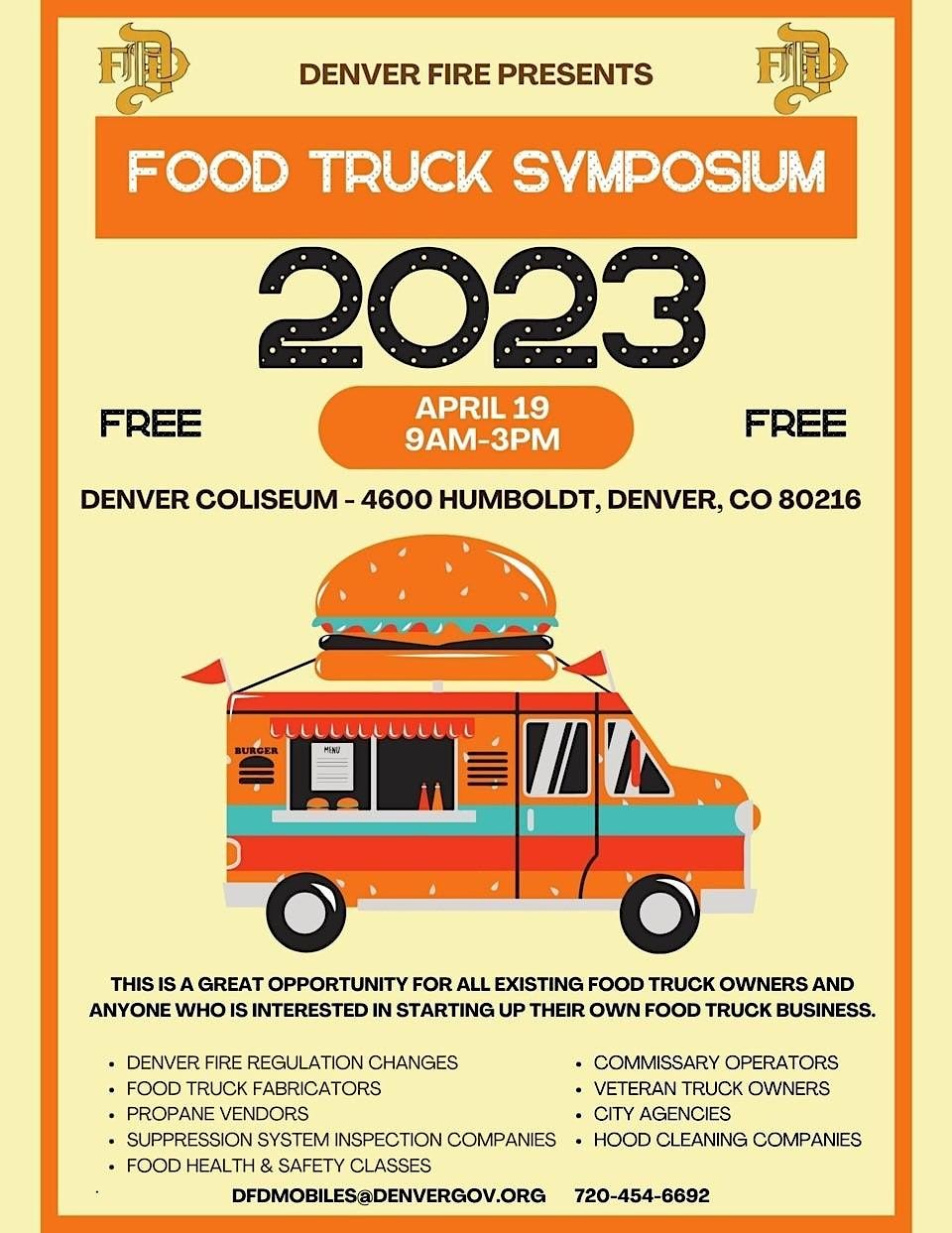 Food Truck Symposium 2023, Denver Coliseum, 19 April 2023