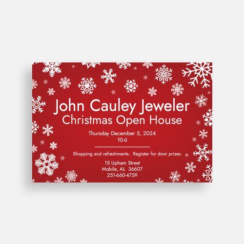 John Cauley Annual Christmas Open House