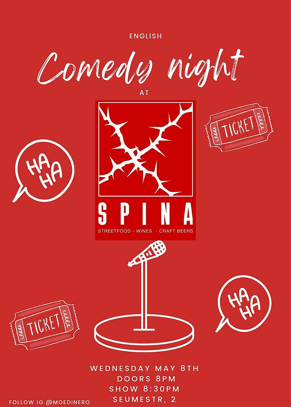 Comedy night at Spina