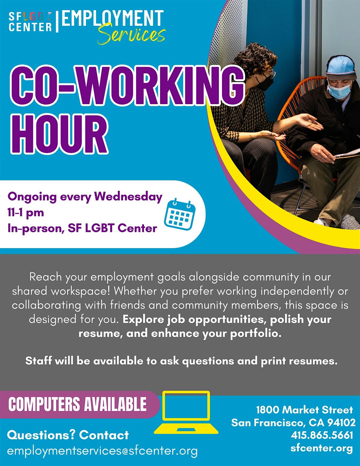 Job Seeker Co-Working hours