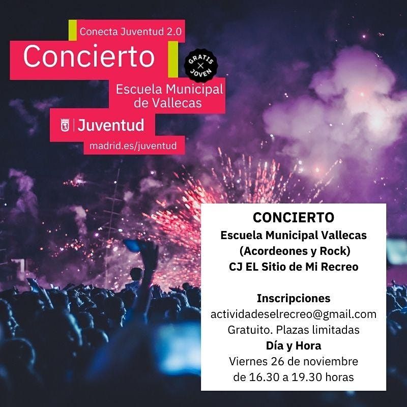 Concierto Escuela Municipal de Vallecas (acordeones y rock)