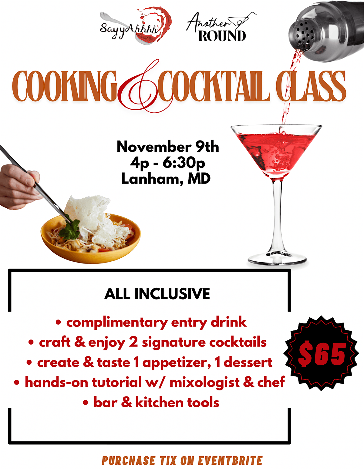 Cooking & Cocktail Class