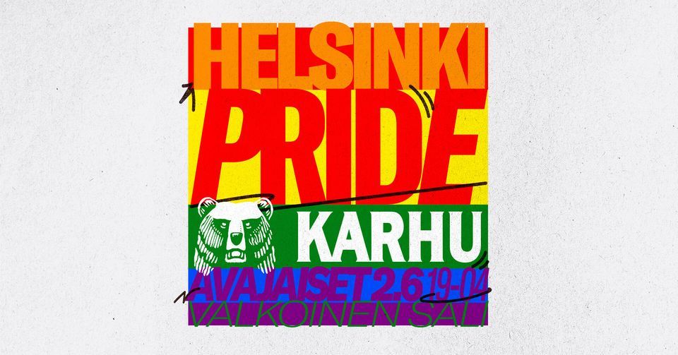 Helsinki Pride x Karhu Pride-kuukauden avajaiset