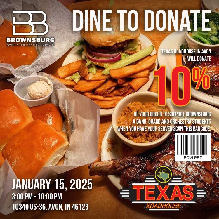 Dine to Donate - Texas Roadhouse in Avon