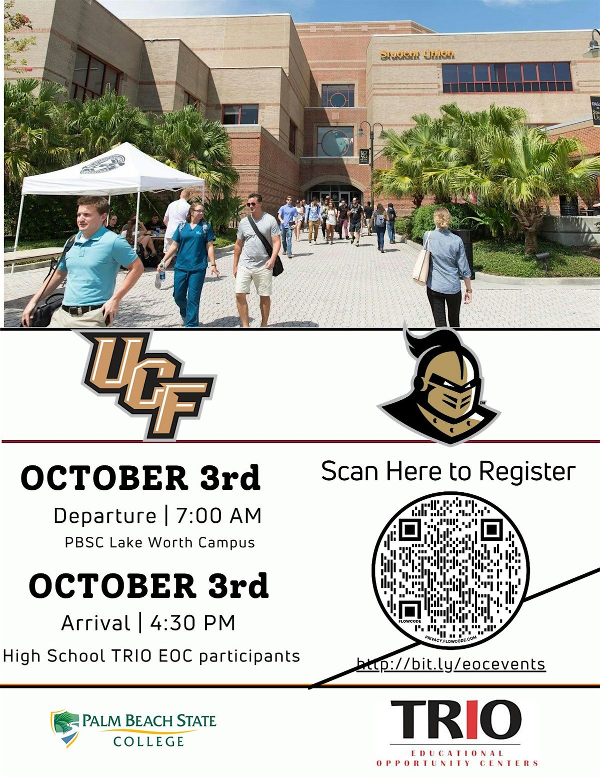 UCF Tour for Palm Beach County High School Students (11th & 12th graders)