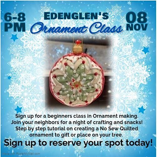 Ornament making in Edenglen