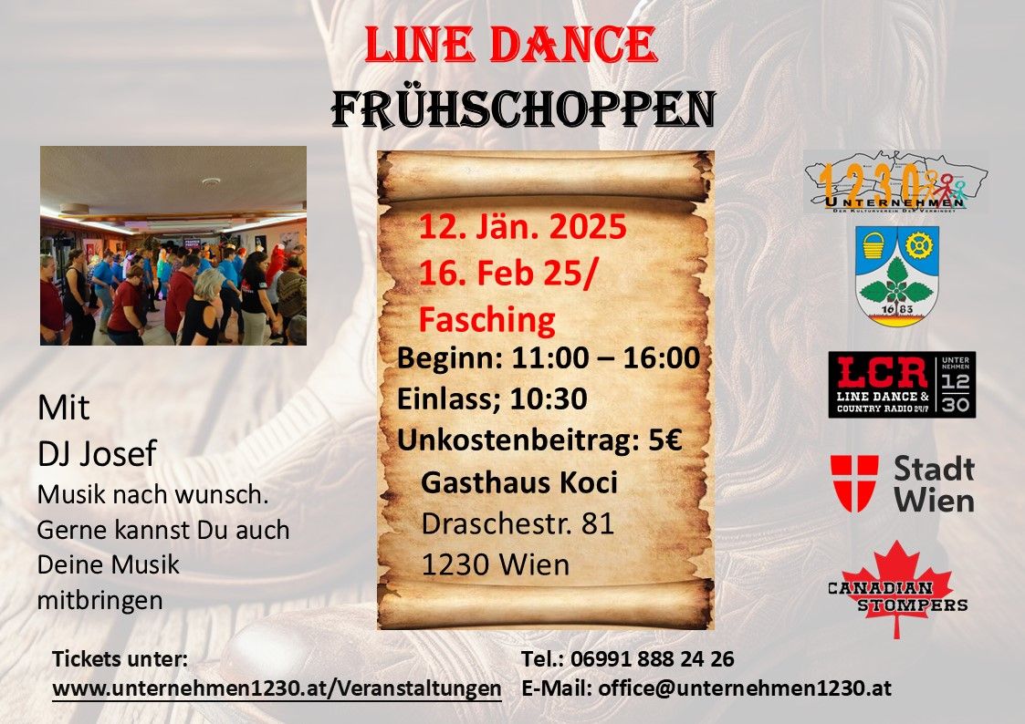 Line Dance   Fr\u00fchschoppen mit DJ Josef