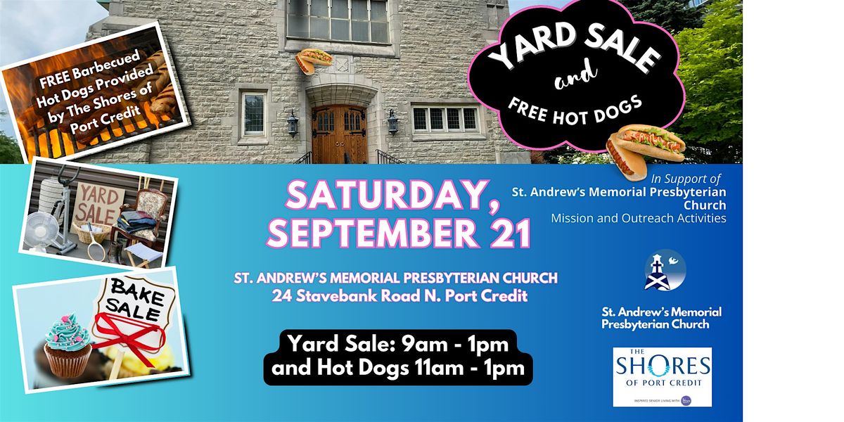 Charity Yard Sale and Bake Sale in Port Credit