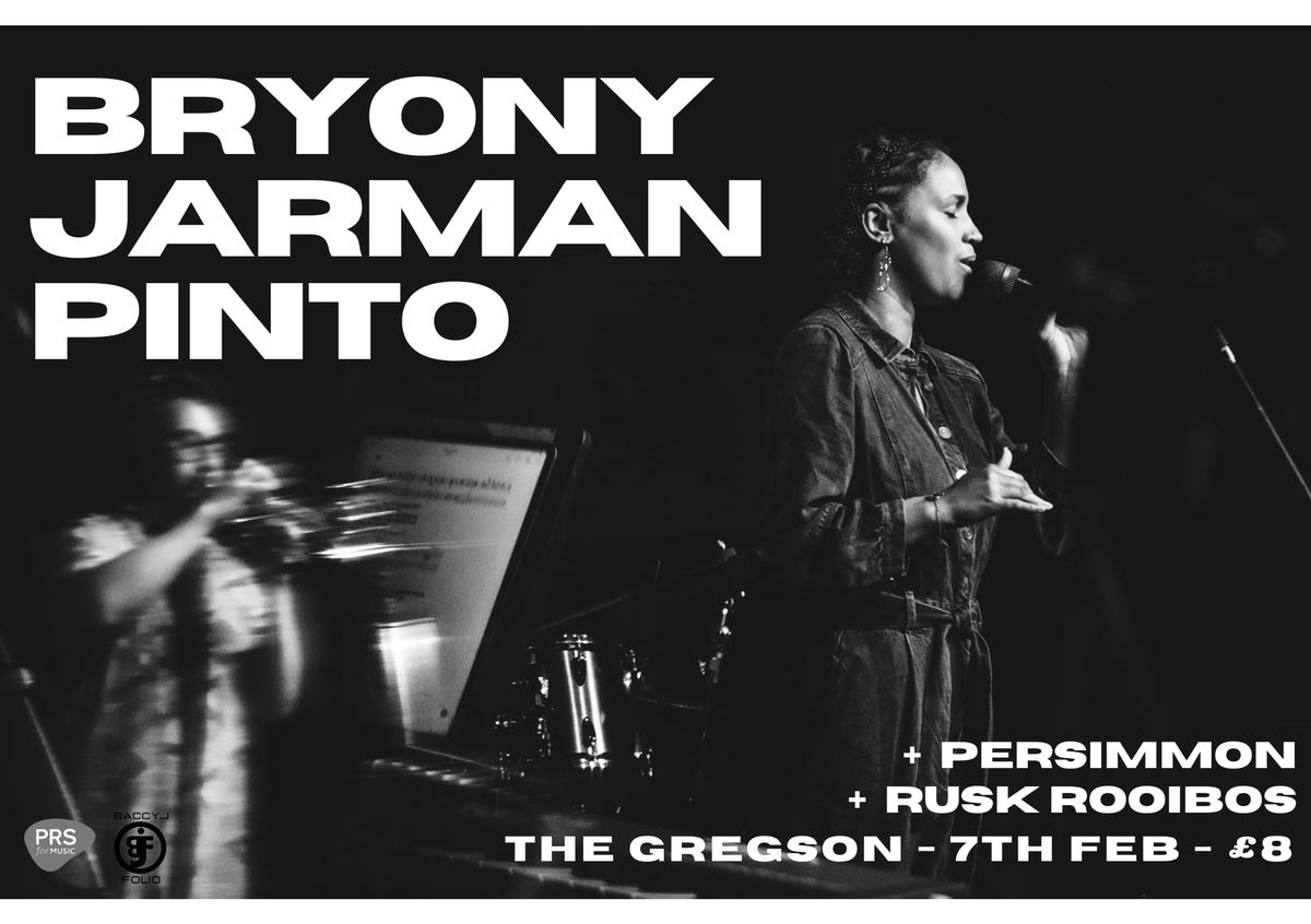 Jazz night with Bryony Jarman - Pinto & Support