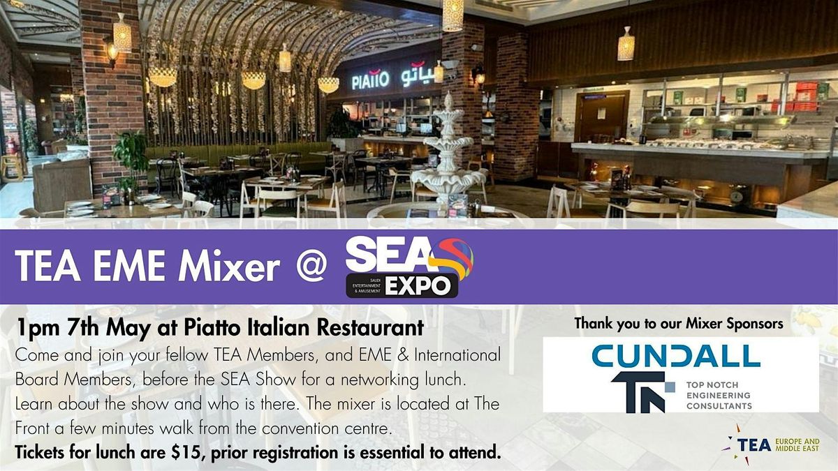 TEA EME Mixer @ SEA EXPO