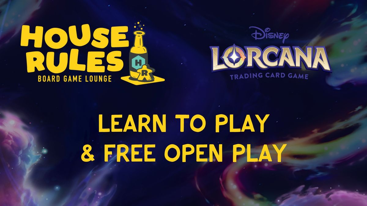 Disney's Lorcana: Learn To Play & Open Play