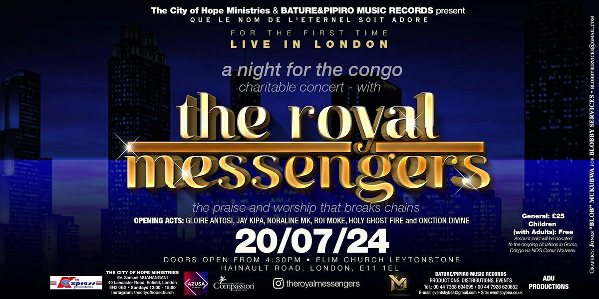 THE ROYAL MESSENGERS - Live in London (Praise and Worship) [Charitable]