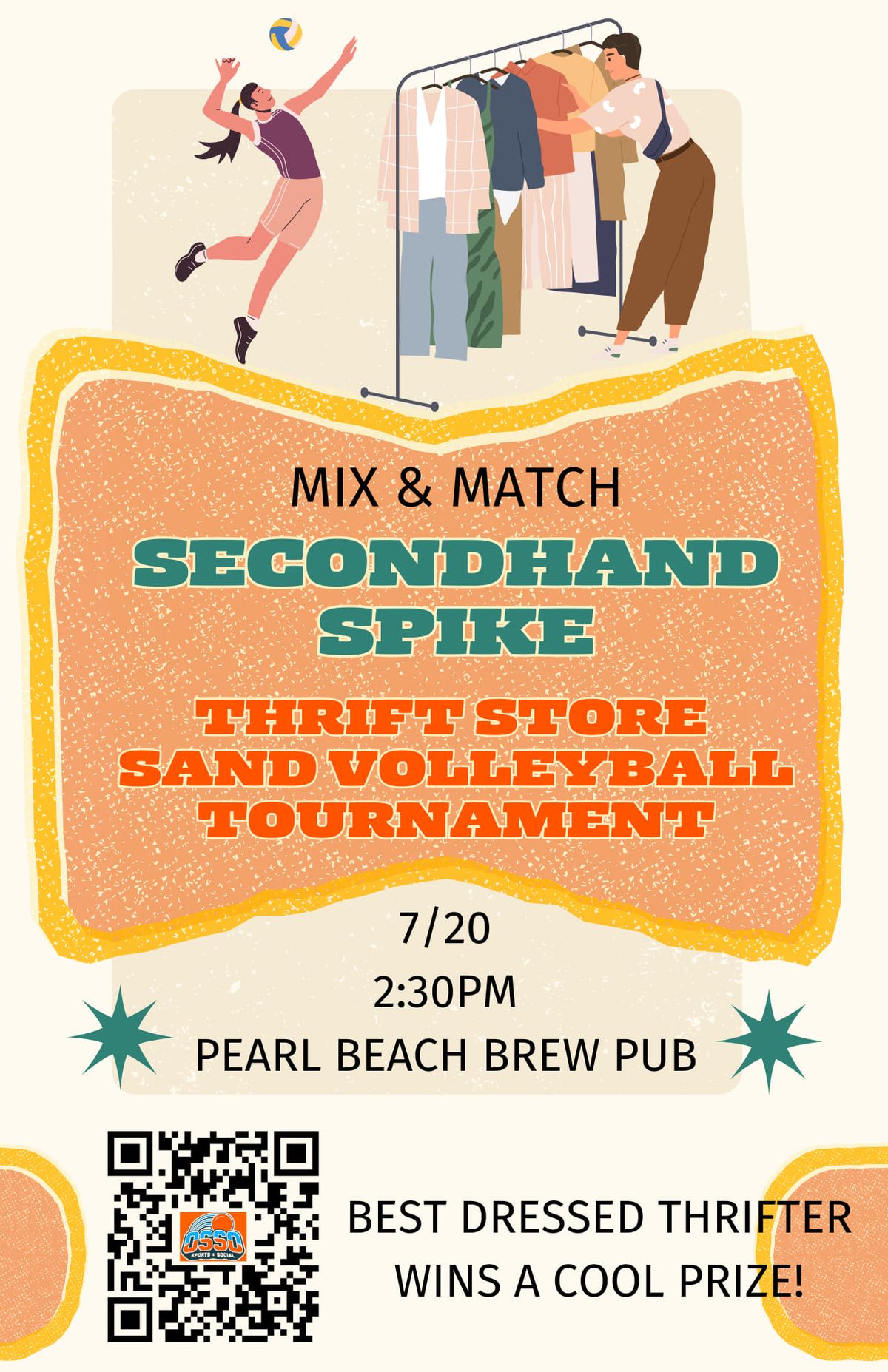 MIX & MATCH 6's - Secondhand Spikes: Thrift Store Sand Volleyball Tournament