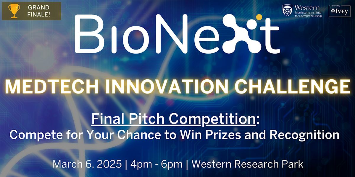 BioNext MedTech Innovation Challenge: Final Pitch Competition