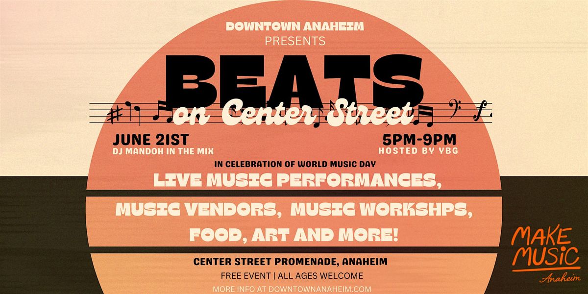 Beats on Center Street (FREE EVENT NO TICKETS REQUIRED)