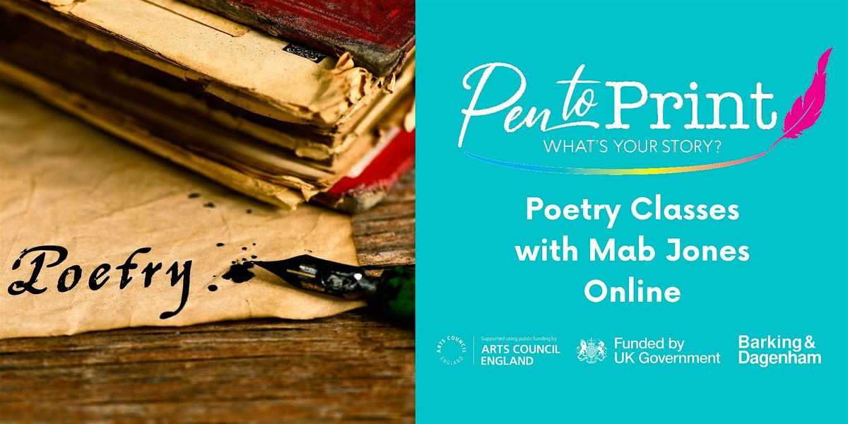 Pen to Print Online: Poetry Class with Mab Jones