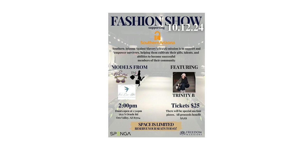 Fashion Show Supporting Southern AZ Against Slavery