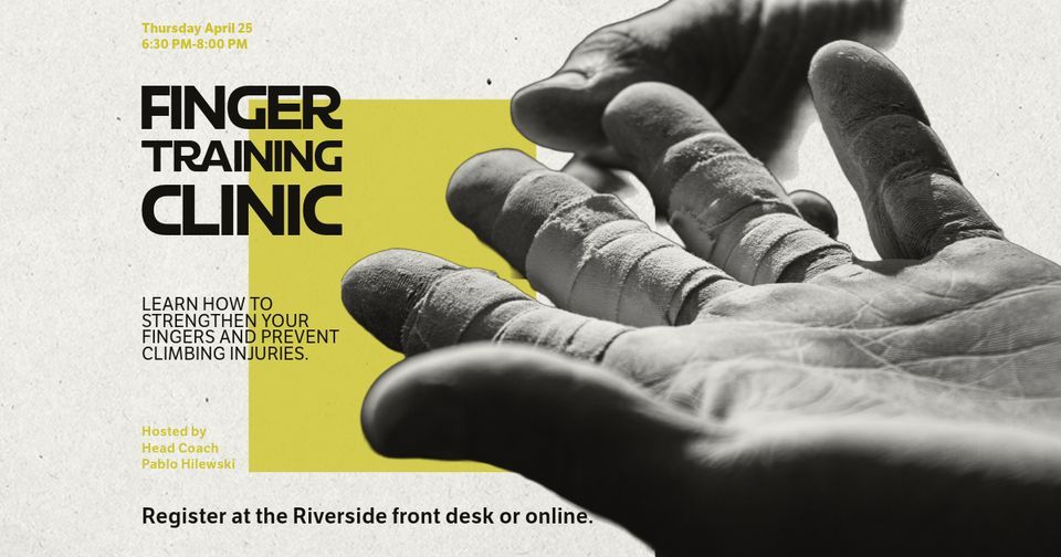 Finger Training Clinic | High Point Climbing - Riverside
