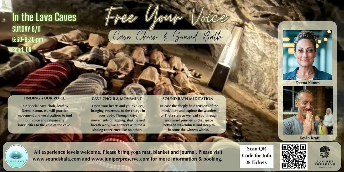 Free Your Voice.  Cave Choir & Sound Bath