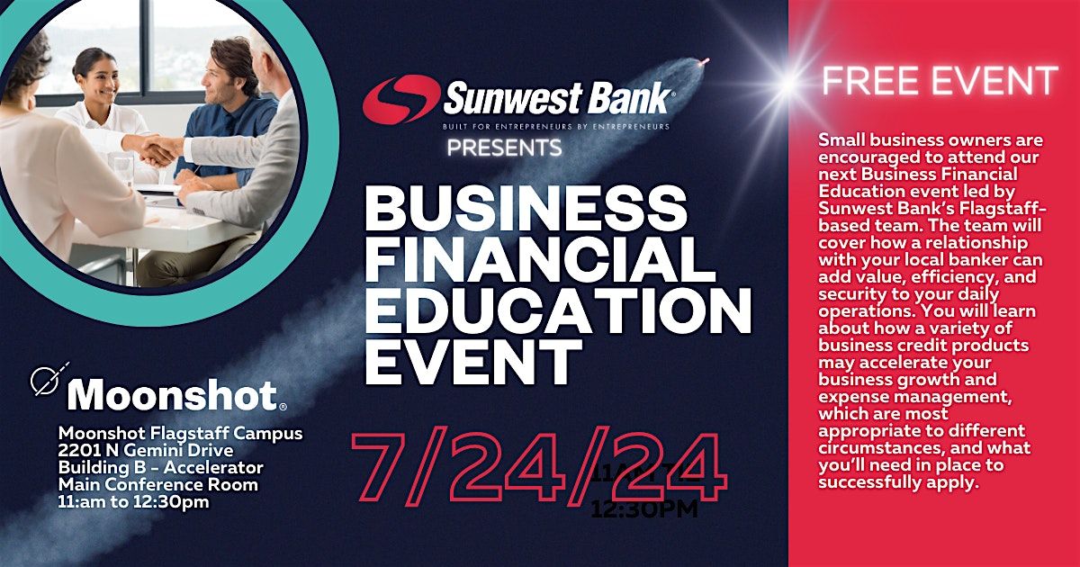 Free Workshop with your local Sunwest Bank