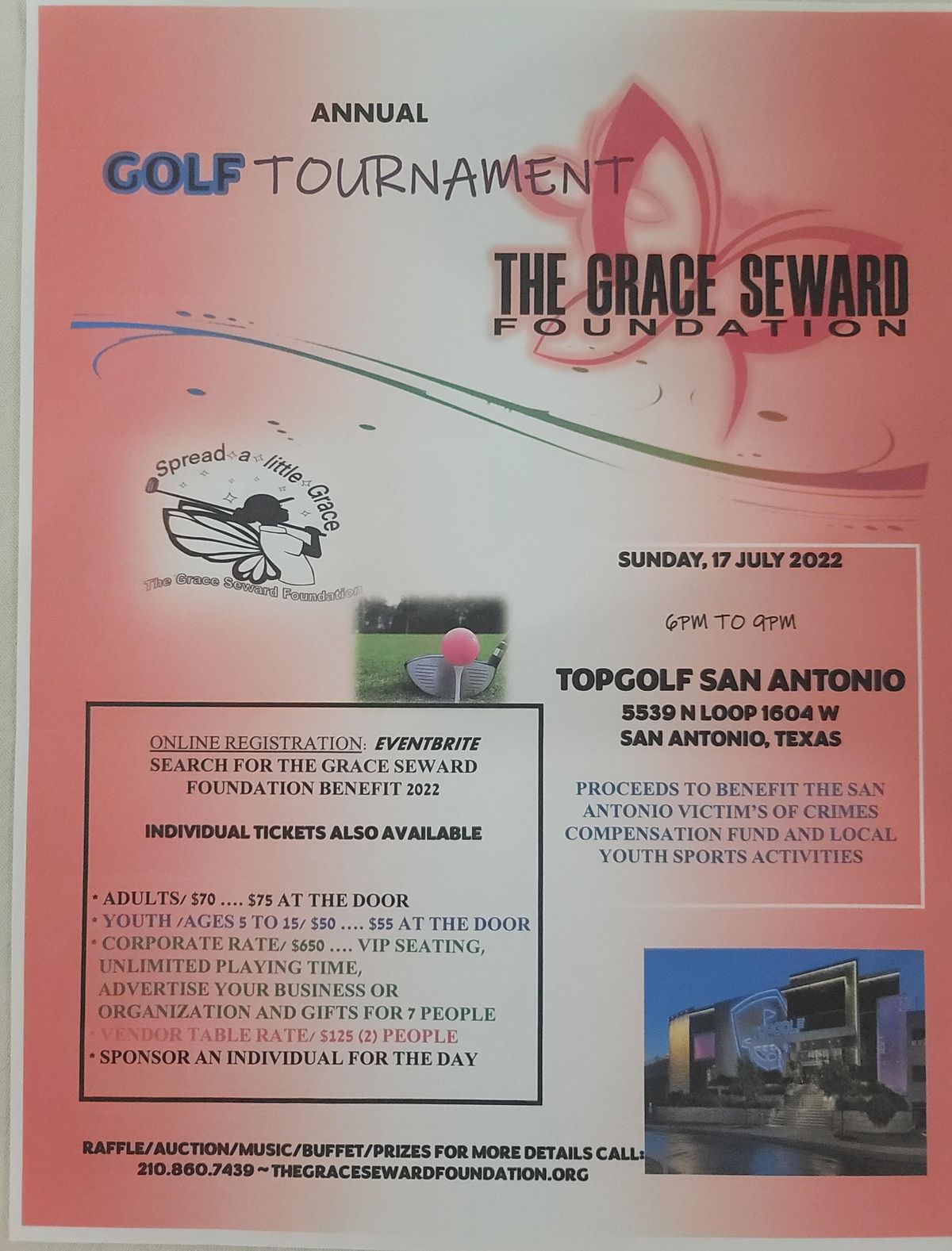 Grace Seward Foundation Golf Benefit 2022