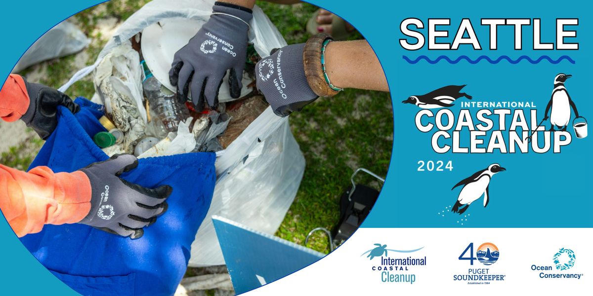 2024 Ocean Conservancy International Coastal Cleanup Seattle - Alki Beach