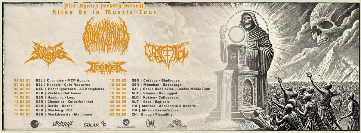 BONECARVER + SO THIS IS SUFFERING + CASTIEL + DEATH MASK  - HIJOS DE LA MUERTE TOUR