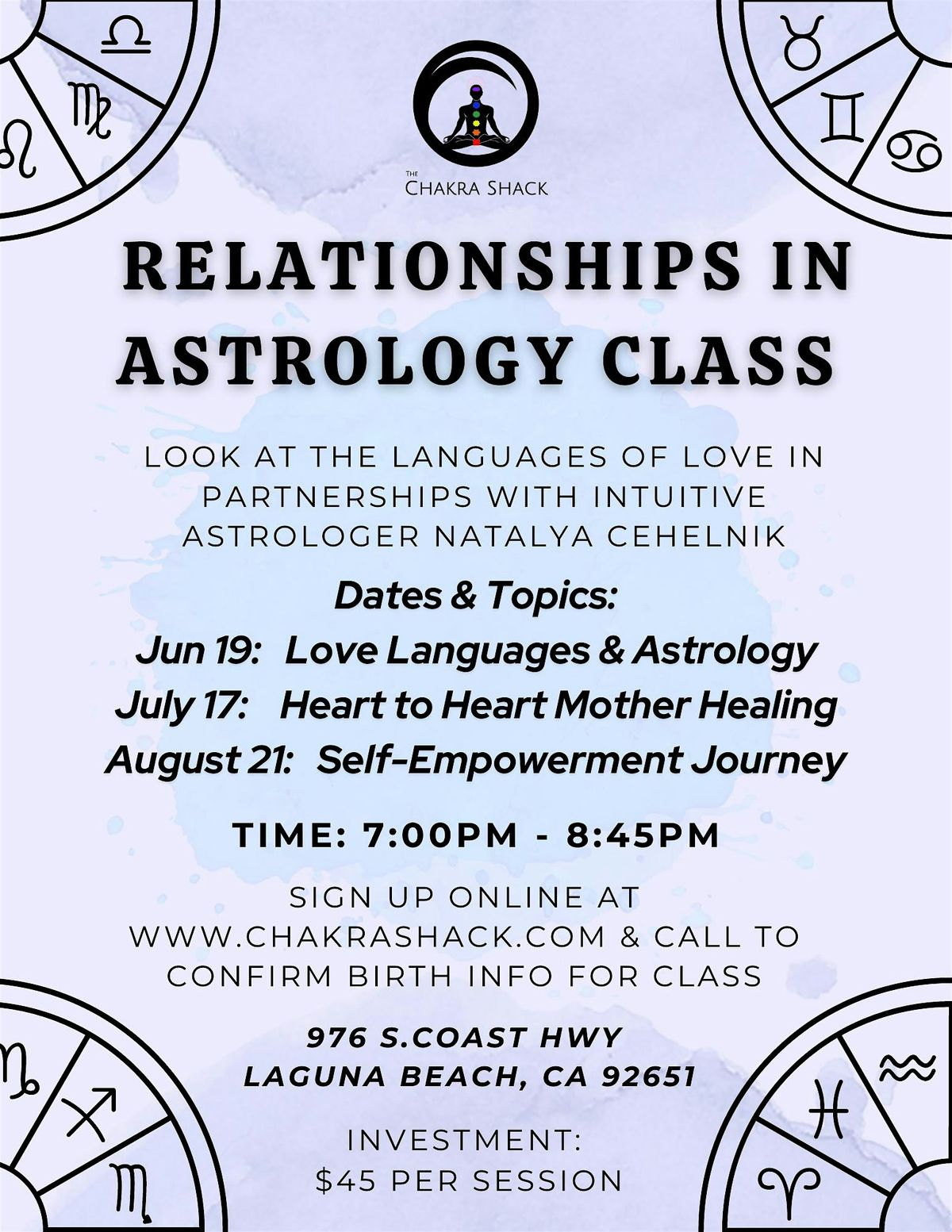 Relationships in Astrology Class