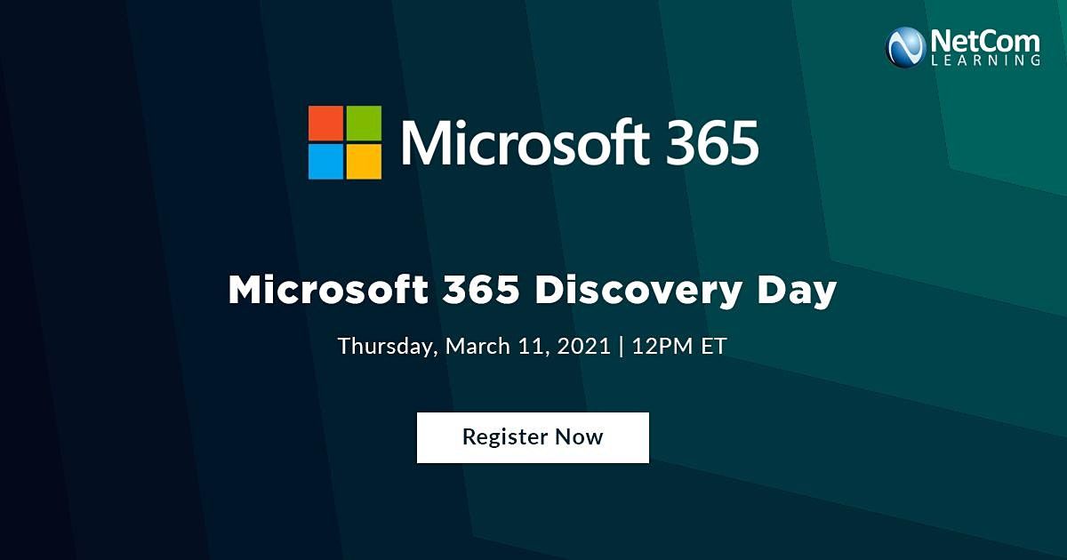 Live Event - Microsoft 365 Discovery Day
