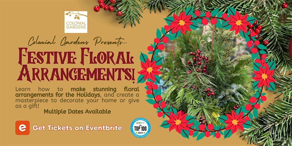 Festive Floral Arrangements At Colonial Gardens