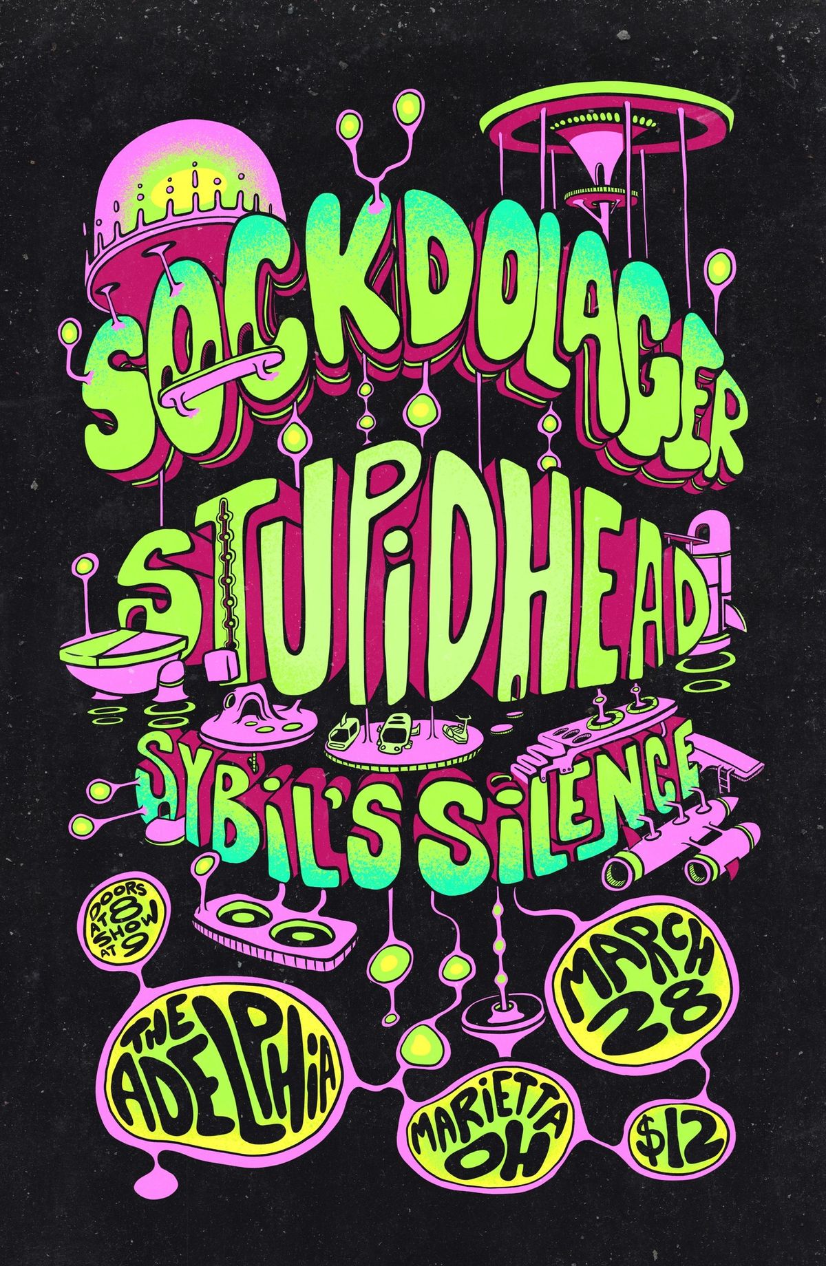  Sockdolager, Stupid Head and Sybil\u2019s Silence LIVE at The Adelphia