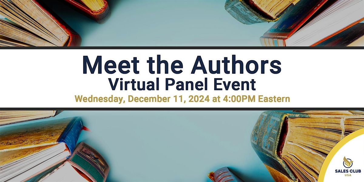 Meet the Authors - virtual panel event