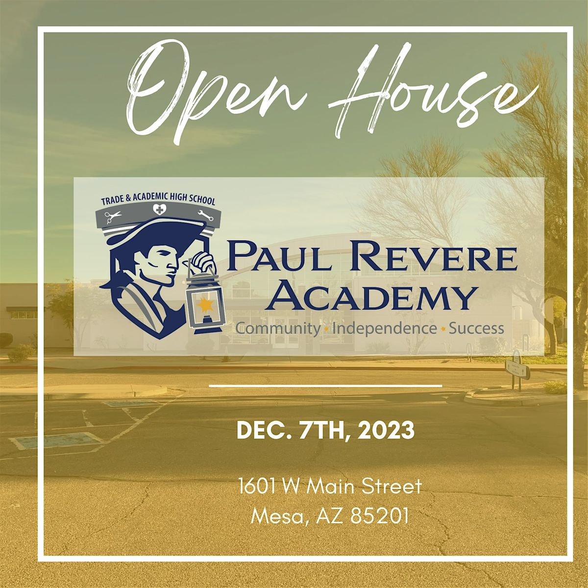 Paul Revere Academy High School Open House