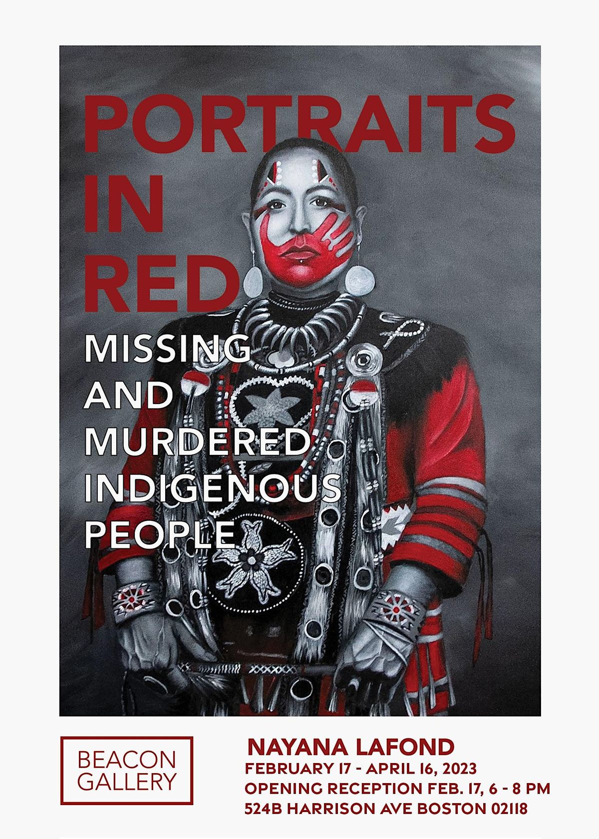 "Portraits in Red: Missing & Murdered Indigenous People" Opening Reception