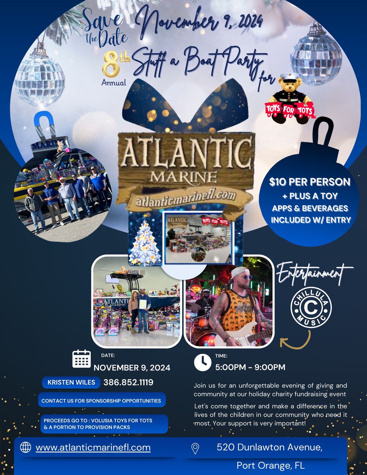 8th Annual Stuff a Boat Party for Toys for Tots Hosted by Atlantic Marine