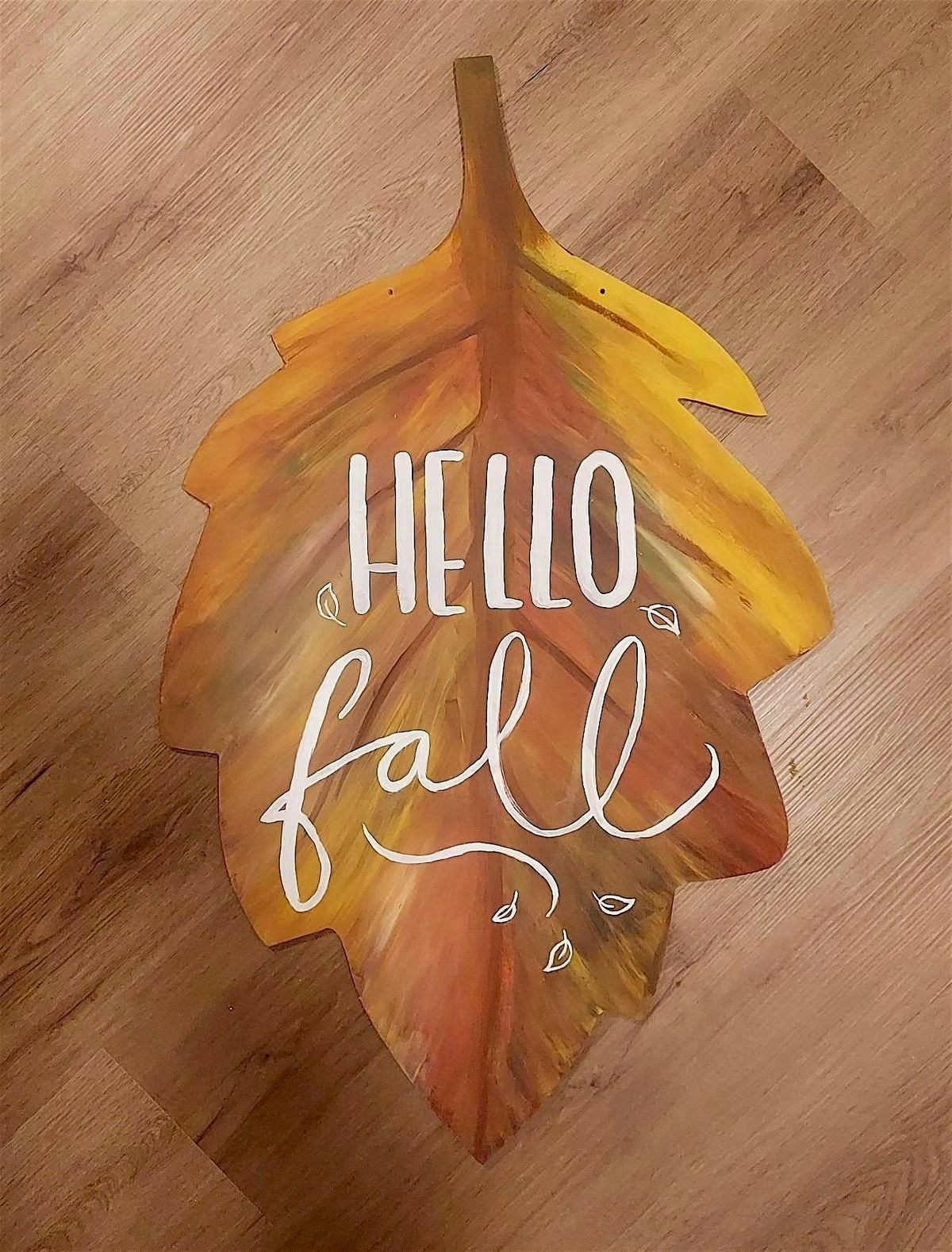 ART CLASS | Fall Leaf Door Art