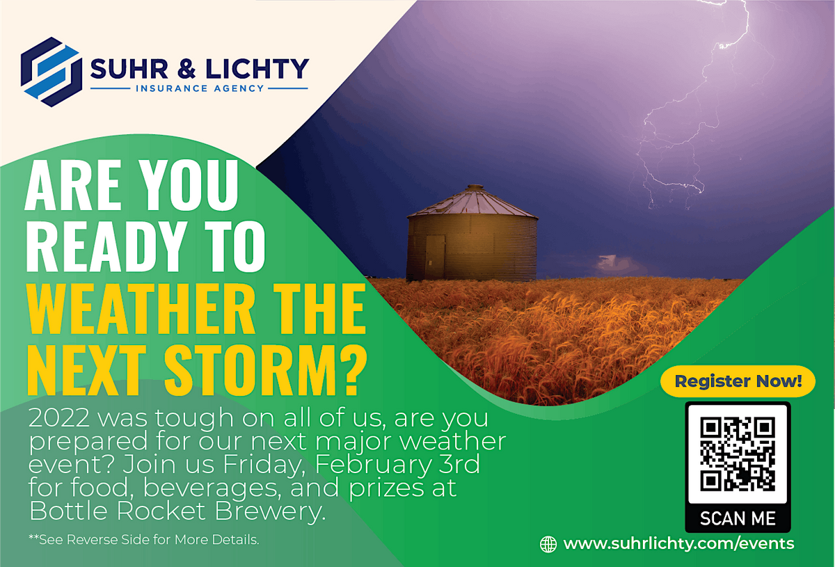 Are you  Ready to Weather the Next Storm?  Save the Date