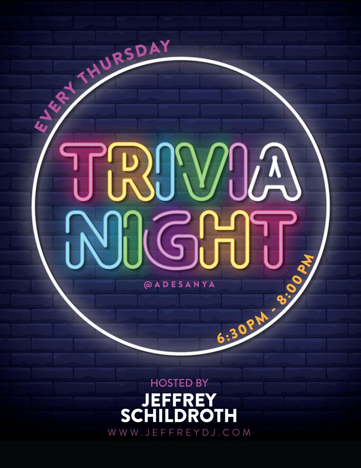 Trivia Night @ Adesanya!