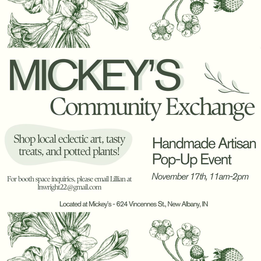 Mickey's Community Exchange November Pop-Up - Art, Baked Goods, and More!