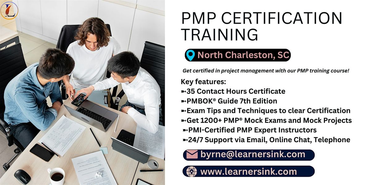 Confirmed PMP exam prep workshop in North Charleston, SC
