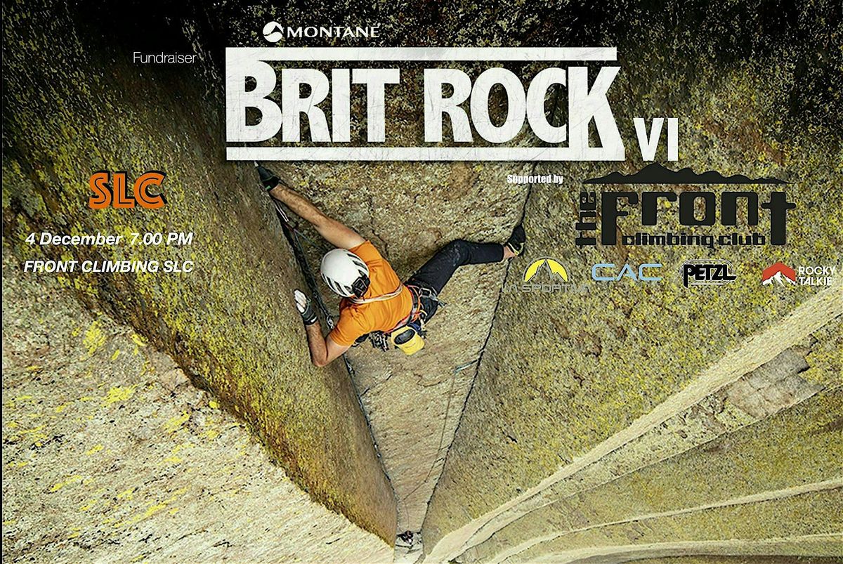 Brit Rock 6 -SLC - Dec 4th Fundraiser  supported by Front Climbing Club