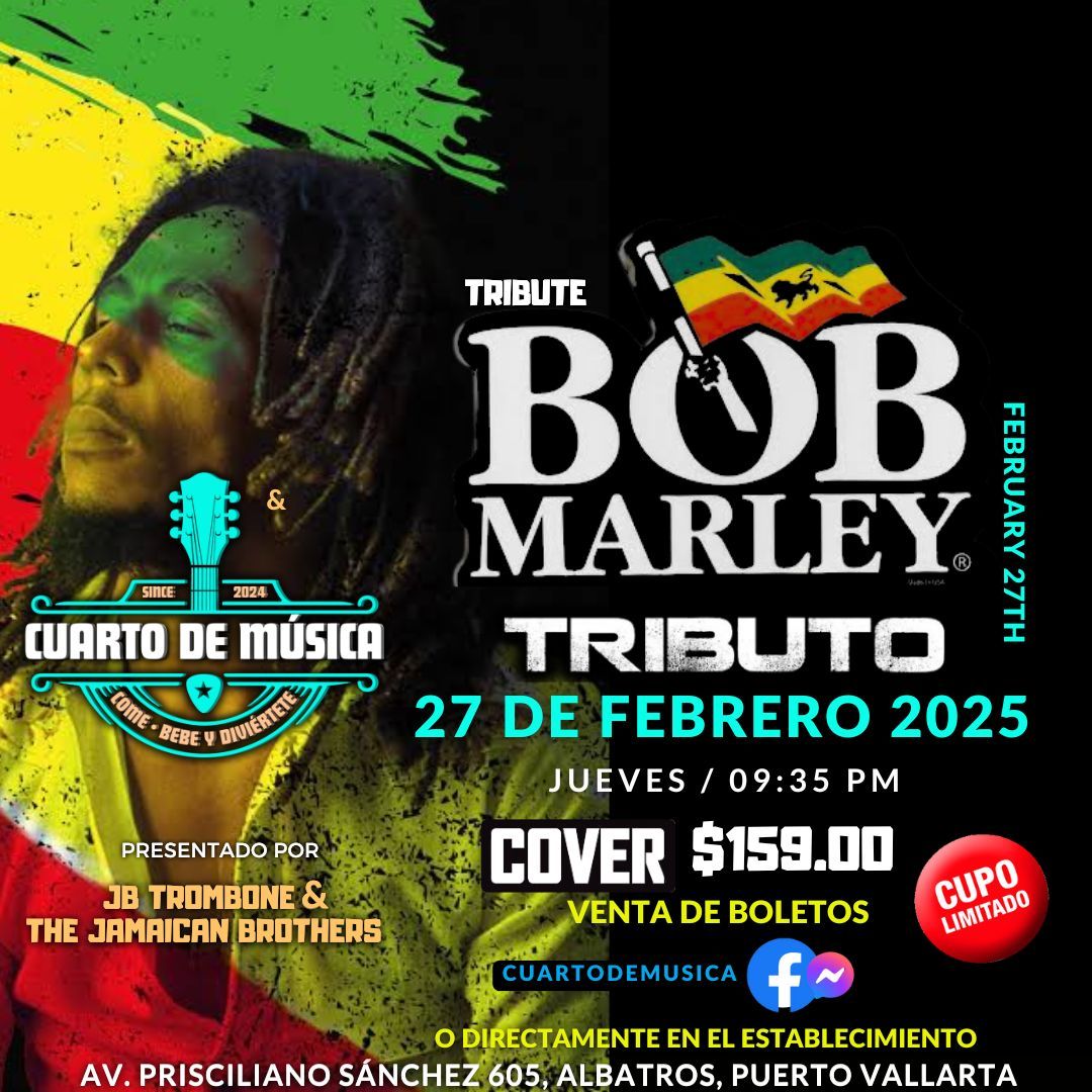 \ud83c\udf99\ud83c\udfbaTributo a Bob Marley\ud83d\udd25\u2b50\ufe0f