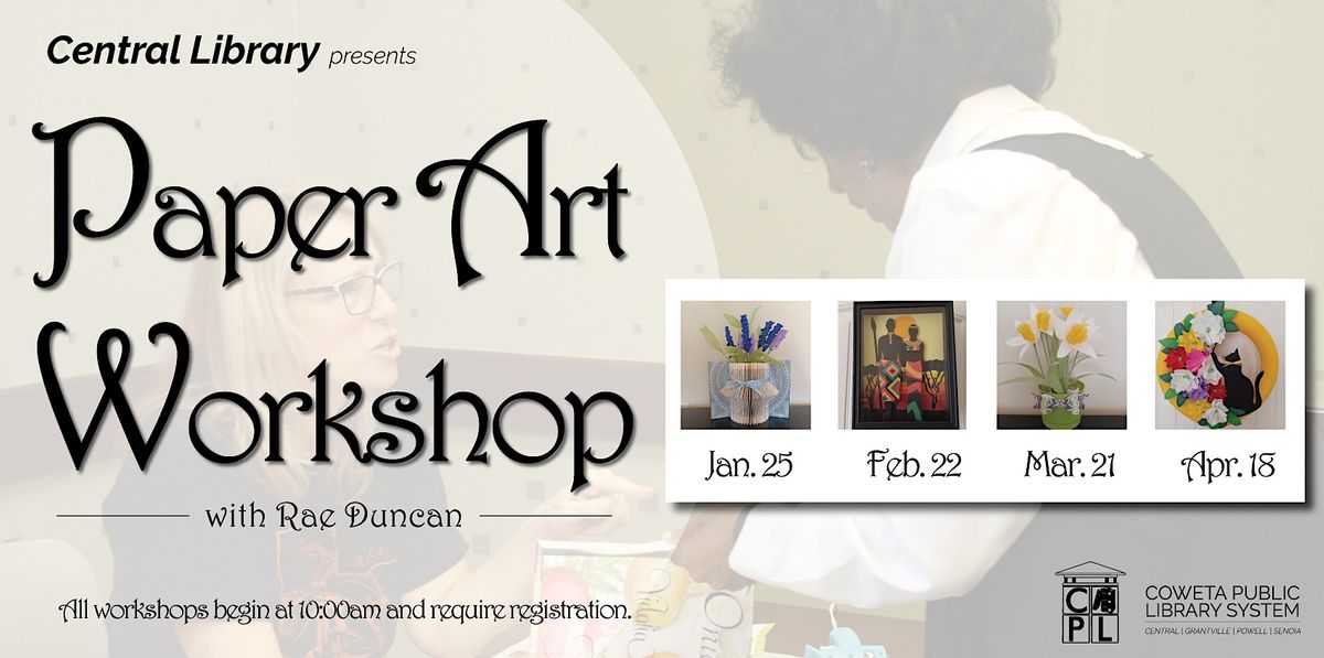 Paper Art Workshops with Rae Duncan