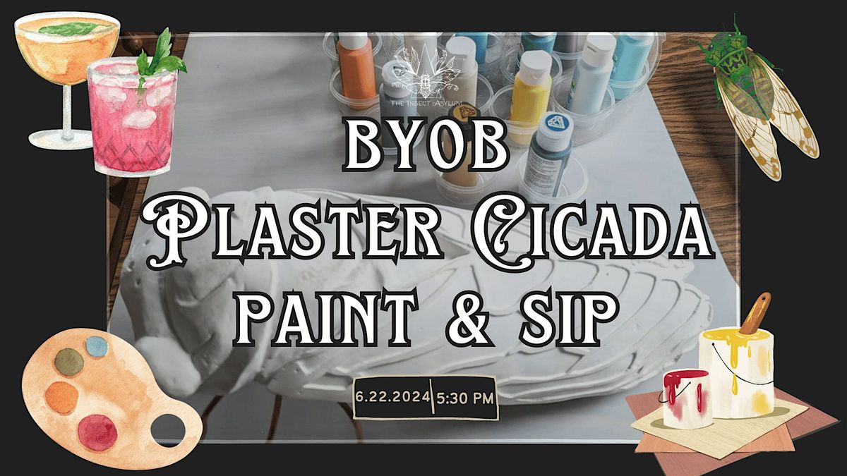 Plaster Cicada Paint & Sip Art Night! BYOB @ The Insect Asylum
